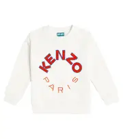 [Kenzo Kids] Kenzo Kids Logo cotton-blend jersey sweatshirt Y 6 white
