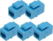 uxcell 5 Pack RJ45 Ethernet Coupler, Female to Female Cat6 Coupler Ethernet Extension Adapter Network Connector for Cat6/Cat5e/Cat5,Blue