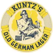 Kuntz's Old German Lager, Waterloo NEW Sign: 40" Dia. Round USA STEEL TWO-SIDED