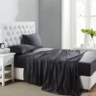 Silk Satin Sheets, Twin XL Size Satin Bed Sheet Set with Deep Pockets, Cooling S