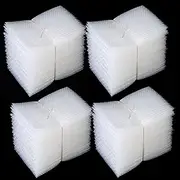 HZSOOCH 200 Pack Bubble Out Pouches 4x6 Inch, Clear Small Double Walled Protective Cushioning Bags for Mailing, Shipping, Packaging, Storage and Moving