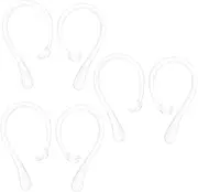BEBEMOKO 6pcs Wireless Earbuds Hooks Lost Earpiece Holders for Secure Fit During Activities Transparent Durable Ear Hook Accessories for Wireless Earphones