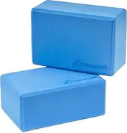 ProSource Foam Yoga Blocks Set of 2 High Density Large Size 9” x 6” x 4”