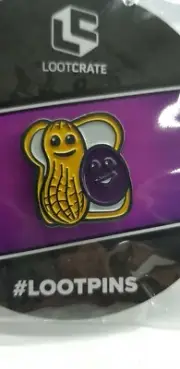 Loot crate peanut butter and grape jelly sandwich pin Lootcrate