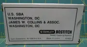 Box of Stanley Bostitch Chisel Point Staples w/ U.S. SBA Print on Box