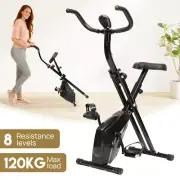 Folding Exercise Bike X-Bike Magnetic Bicycle Cycling Flywheel Fitness X-Bike