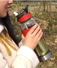 在飛比找樂天市場購物網優惠-大容量茶水分離玻璃杯帶吸管過濾網男士泡茶杯戶外便攜水杯子女1