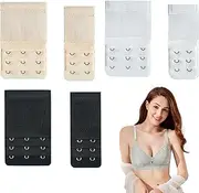 [Comebachome] Bra Extender, 6pcs/set Elastic Bra Extenders 3 Hooks/2 Hooks, Bra Extension for Women Daily Use