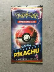 Pokemon TCG Cards 1x Detective Pikachu Booster Pack New Factory Sealed