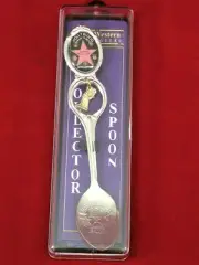 Hollywood Walk Of Fame Collectible Souvenir Spoon Enamel Top & Engraved Bowl