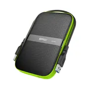 Silicon Power 2TB Armor A60 Rugged Shockproof & Water resistant Portable External Hard Drive USB 3.0 For PC,MAC,XBOX,PS4,PS5-Green,SZ020TBPHDA60S3KAU