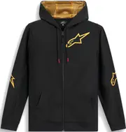 Alpinestars Sessions V3 Zip Hoodie, black-gold, Size XL for Men Black Gold