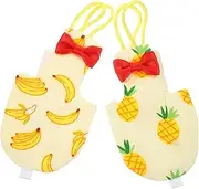 Hohopeti 2pcs Parrot Bird Diaper Washable Flight Suit for Cockatiel Birds Toys for Small Pet Random Style