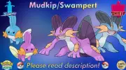 ⚔️Shiny Non-shiny Mudkip Swampert 6IV️Pokémon Sword Shield HOME (Legal)