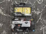 New NERF Rival Kronos XVIII-500 Blaster and 2x20 Round Battle Cases Bundle RARE