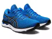ASICS Gel-Nimbus 24 Electric Blue/Piedmont Grey Men size 8 M