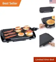Cool-Touch Electric Griddle - Nonstick Surface, Control Master Heat Control