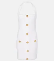 [Balmain] Balmain Halterneck minidress UK 16 white
