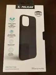 Pelican - Protector Phone Case for Apple iPhone 12 Pro Max 6.7" - Black