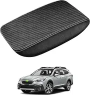 Autorder Center Console Cover for Subaru Outback 2020-2025 Accessories Armrest Cover Carbon Fiber Anti-Scratch Middle Console Pad Leather Armrest Protector
