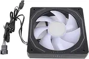3 Pin CPU Cooling Fan, 120mm CPU Cooling Fan 9 Blades ARGB PWM Control 800 to 1800RPM Fan Cooler LED Light Computer Cooler Fan Forward or Reverse Blades Fan CPU Cooler for