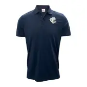 AFL Carlton Blues Men's Core Logo Polo Shirt - Sizes M - 3XL