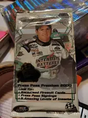 Press Pass Premium NASCAR 2000 (1) one unopened factory Sealed Pack Fresh