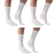 3 Pairs V-Toe White V Toe Flip-Flop Tabi Big Toe Crew Socks Comfortable Stylish