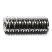 7/16"-14 x 1-1/4" 18-8 Stainless Hex Socket Headless Set Screws (5 pcs.)