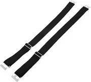 [JEWEDECO] 1 Pair ’s Stocking Suspender Elastic Buckle Plus Size Fashion Leg for High Socks Gothic Leg Black