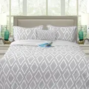 Ramesses Alena Silver 4 Pcs Ultrasonic Comforter Set