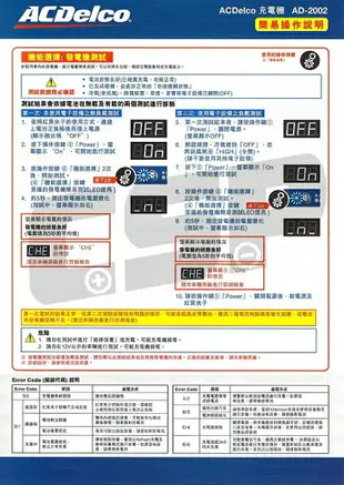 【ACDelco】美國德科 AD-2002 日本銷售第一 12V15Ah (汽機車電池充電器 脈衝式充電機 電池活化機)