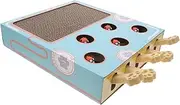 GANAZONO Cat Scratching Post Treat Dispenser Cat Wheels for Indoor Cats Puzzle Feeder and Boxes Game Cat Treat Cat Scratcher Wooden Blue