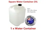 Square Plastic Water Bottle 25L Cube Storage Container 29x29CM Drink Gallon AU