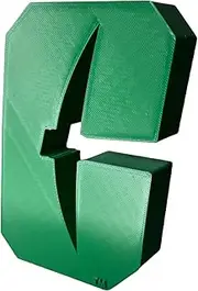 Officially Licensed UNC Charlotte All-in-C 3D Printed Decorative Figure - Great for Home Office, Desk, Shelf - Made from Quality Material - Green College Sports Decor