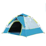 Nevenka Family Instant Pop Up Tents Waterproof & Windproof for Camping-Blue