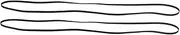 ibasenice Turntable Belt Rubber Replacement Accessory for Record Player Phonograph Electric Player Flat Belt