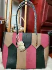 Alyssa Multi-Colored Patchwork Vegan Leather Tote bag/Pocketbook/Shoulder bag