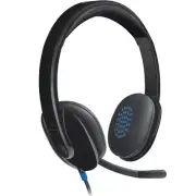 NEW Logitech H540 Over Ear Headset Microphone Wired USB Headphones Stereo