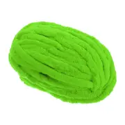 Chenille Chunky Yarn 27m Polyester Bulky Large Soft Fluffy Yarn Grass Green