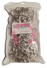 100PCS Swivel Snap Hooks with Key Rings, 50Pcs Key Clip Hooks and 50Pcs Rings