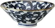 10 pieces old dyed octopus arabesque depth opening noodle bowl [19.5 x 9.3cm 1200cc 700g] [Ramen bowl] [for Chinese Asian noodle shop Japanese unit restaurant business]