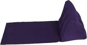 YARNOW Inflatable Chair Compact Rest Cushion PVC Flocking Beach Pillow Triangle Shape Outdoor Accessory Easy Inflate Deflate