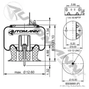 Air Spring Rolling Lobe AB1DK23M-9375