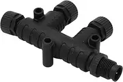 Backbone Cable Tee Terminator: NMEA 2000, 2 Port Thread, 5 Pin, IP67 Waterproof, Universal for B/G Networks
