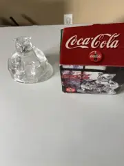 1999 Coke Cola Glass Figure Original Box And Price Tag