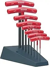 Sutton Tools Bondhus 2-10 mm Standard T-Handle Hex Tool Set with Stand (8 Pieces)