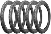 Bike Parts Center 791401 Motorcycle Tires, 2.50-17, 4PR T/T, Set of 5, Tube Type