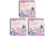 3PK Craft Maker 24-pg Book Polymer Clay Jewellery DIY Creative Art Activity Kit