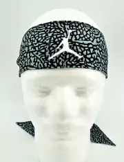 Nike Jordan Dri-Fit Head Tie JumpMan Adult Elephant Print Wolf Grey/Black/White
